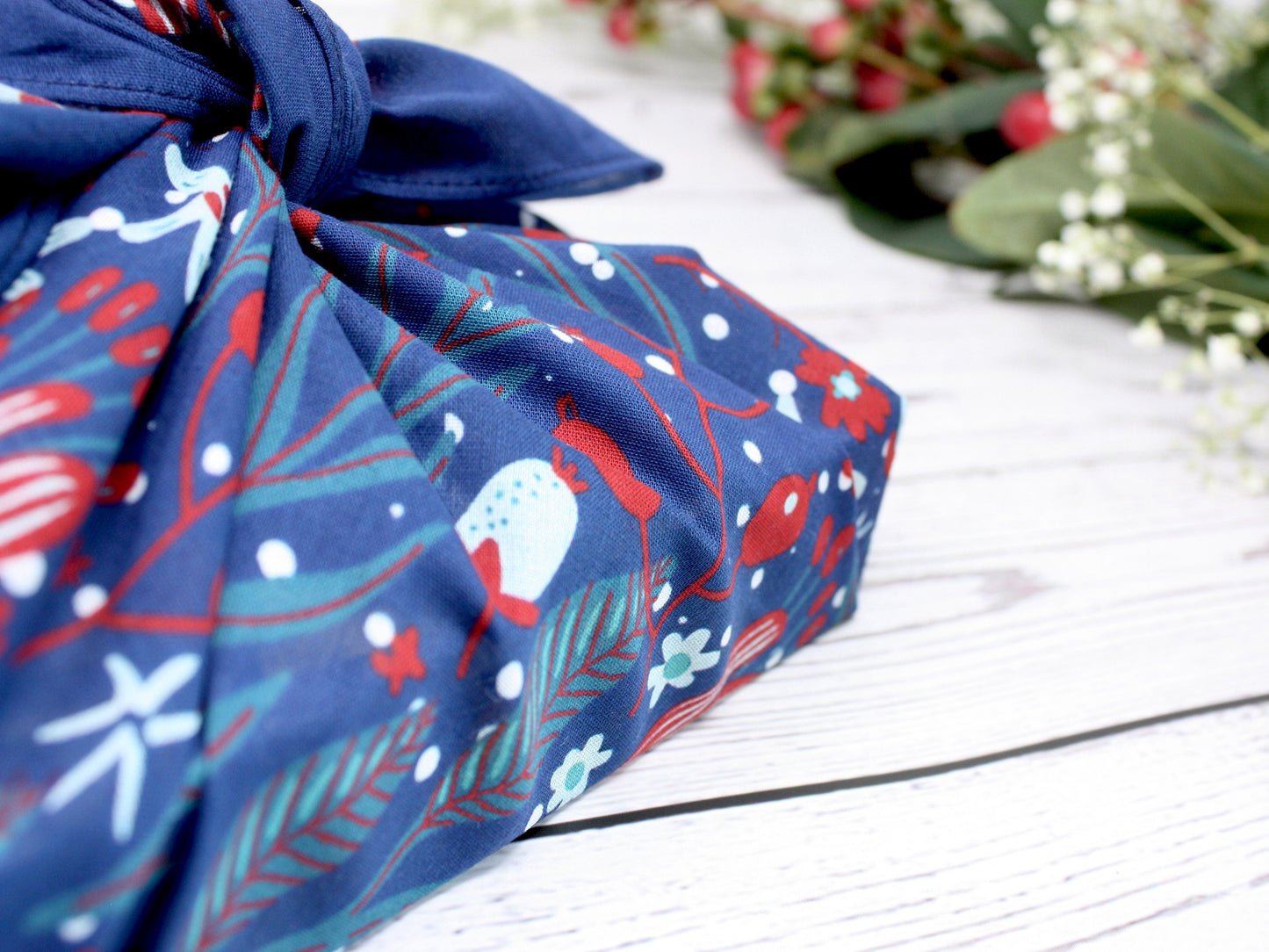 Furoshiki scarf medium - berries