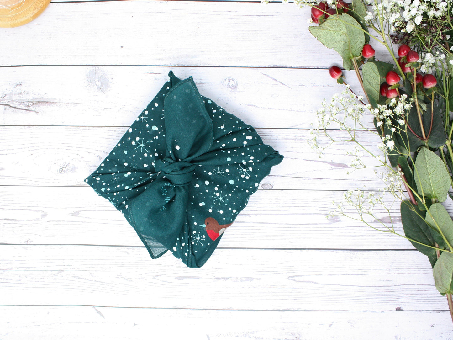 Christmas furoshiki fabric wrap medium -