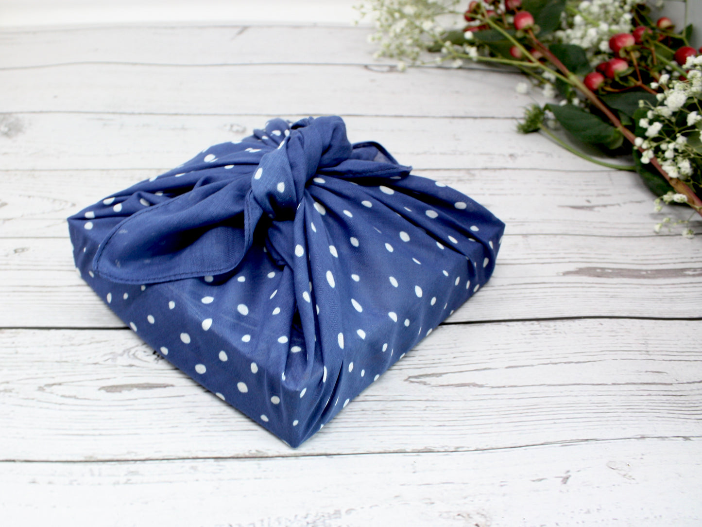 Furoshiki fabric wrap dotty - 53cm