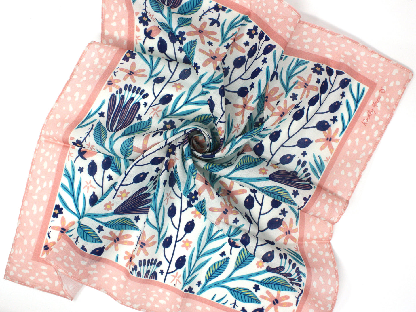 Ladybird blush furoshiki fabric wrap - medium