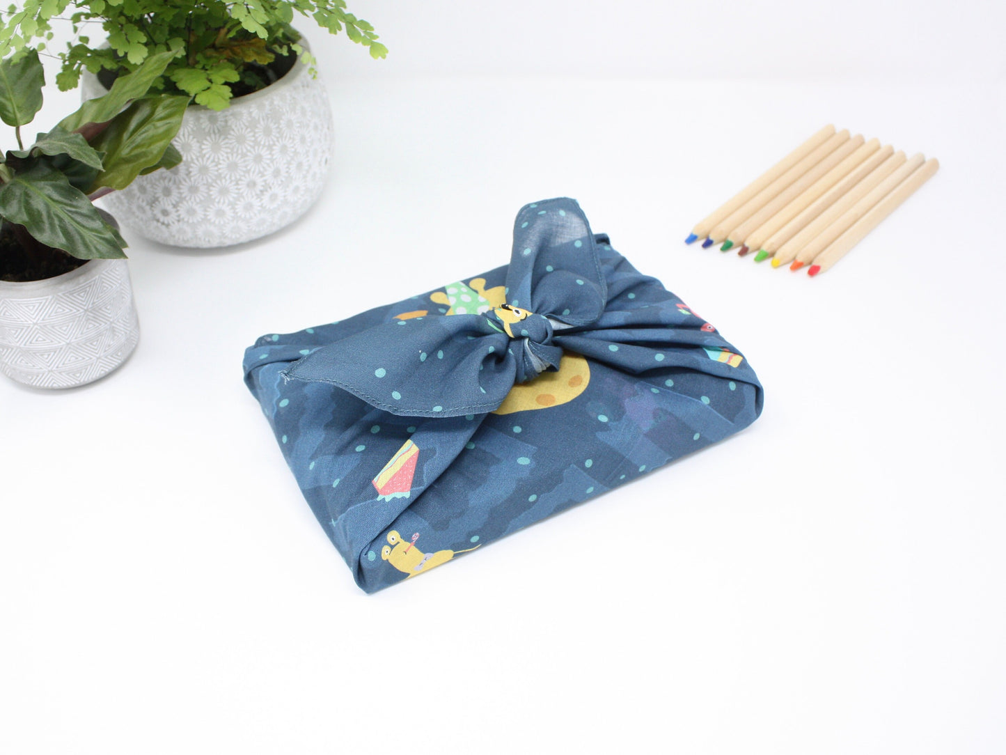 Kids medium furoshiki fabric wrap - 55cm