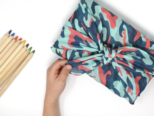 Kids furoshiki fabric wrap - medium 53cm