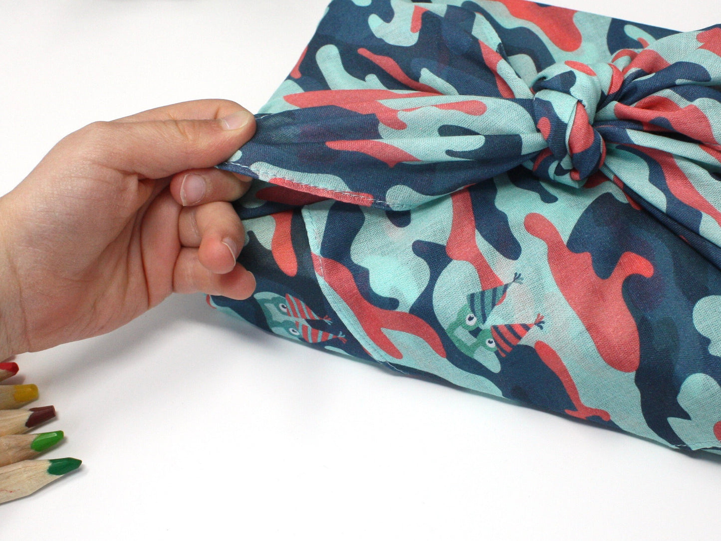 Kids furoshiki fabric wrap - medium 53cm