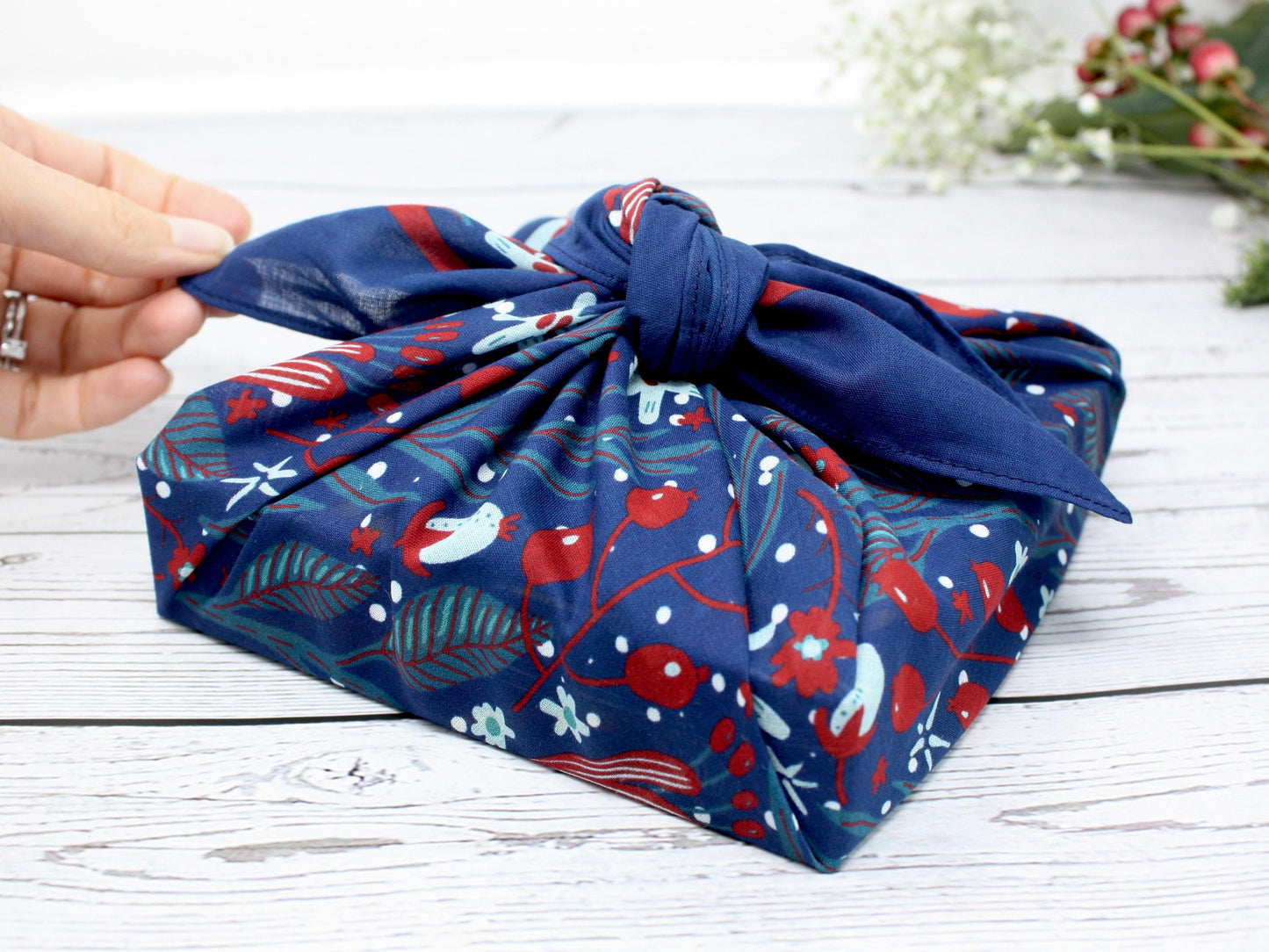 Furoshiki scarf medium - berries